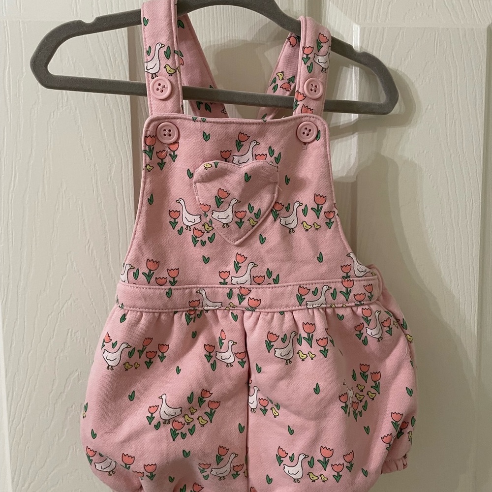 Baby Boden duck bubble romper